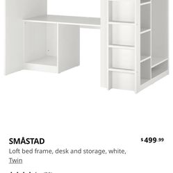 Very clean Ikea Bunks Bed With Office Desk and Storage