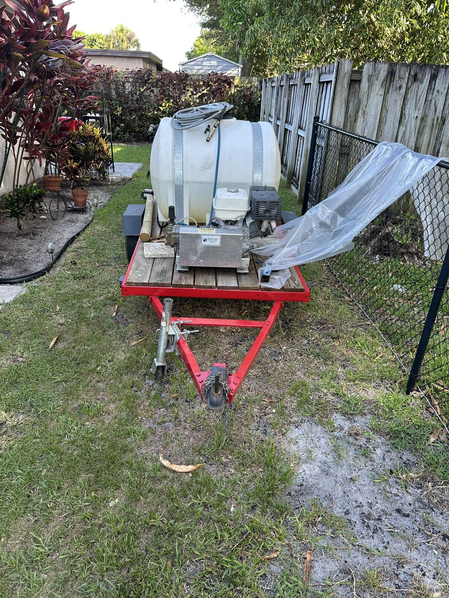 Like New 5000 Psi Honda Pressure Washer Plus Trailer
