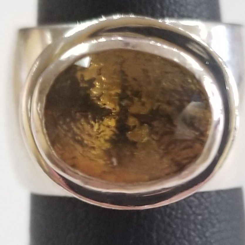 Wide Band Sterling Silver Ring