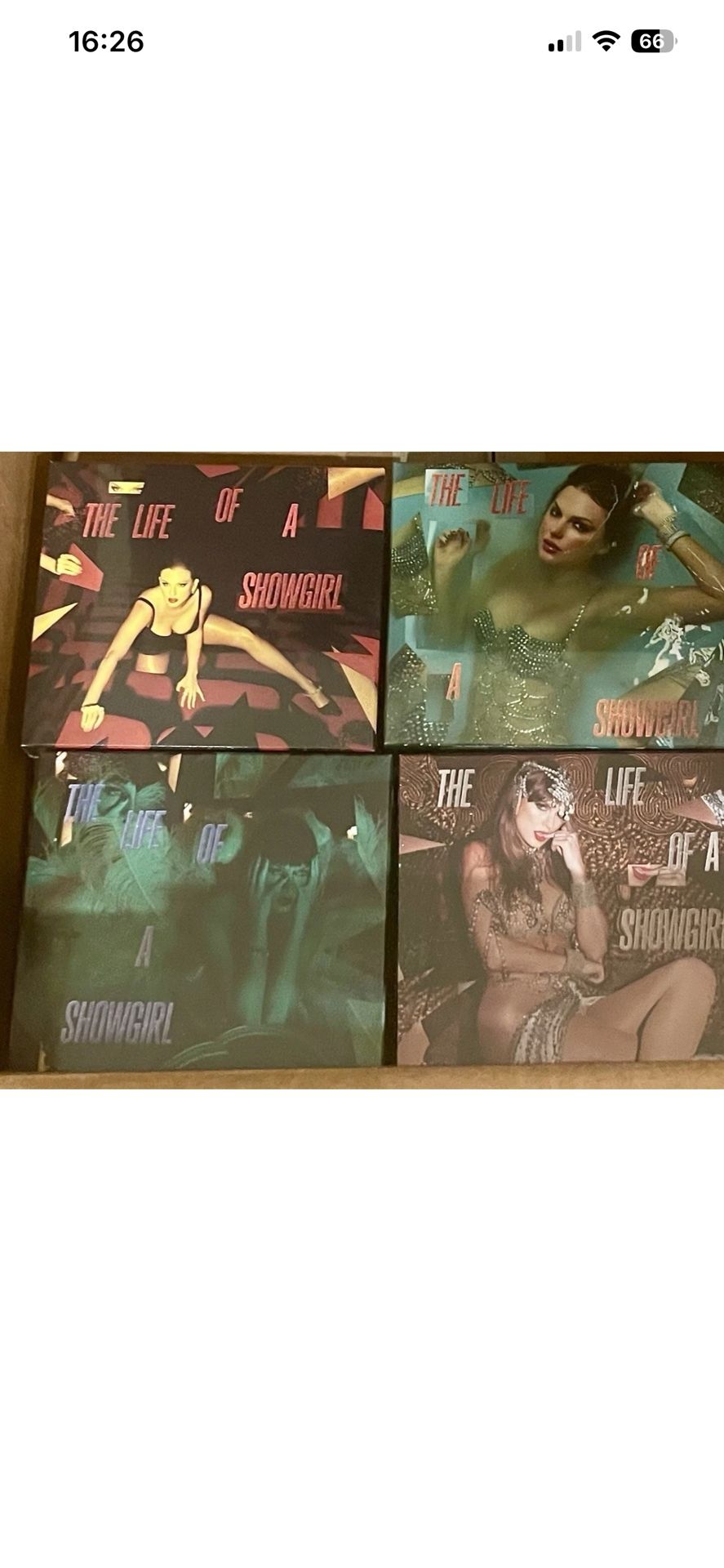 Taylor Swift Deluxe CD Box Set of 4 Life of a Showgirl LIMITED