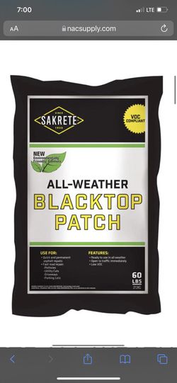 sakrete all weather blacktop patch I Have 40 Bags $10 Dollars Each 