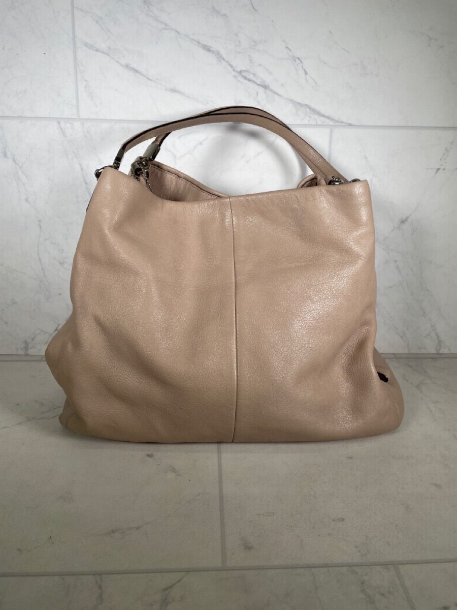 Coach White Leather Handbag – Large Tote (A1G005805)