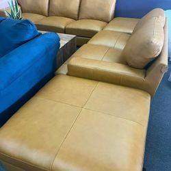 Genuine leather sofa，$1100