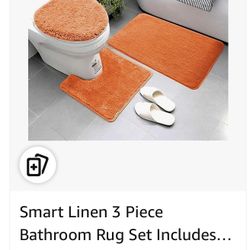 New 3-Piece Bathroom Rug Set$5