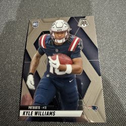 Kyle Williams Rookie Card #18 – Patriots – 2025 Panini Mosaic RC