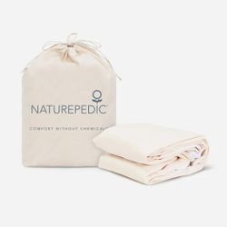 NATUREPEDIC ORGANIC WATERPROOF MATTRESS PROTECTOR PAD- KING
