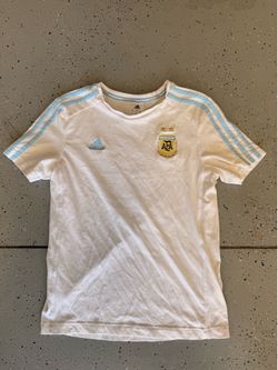 Vintage Adidas Argentina Lionel Messi #10 White Jersey Shirt Womens Large