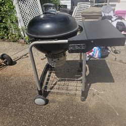 Price Is Firm.. Weber Charcoal Barbecue The Performer With Pull-up Table