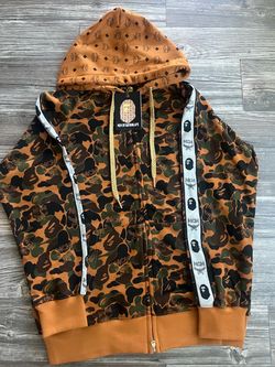 Mcm bape zip up