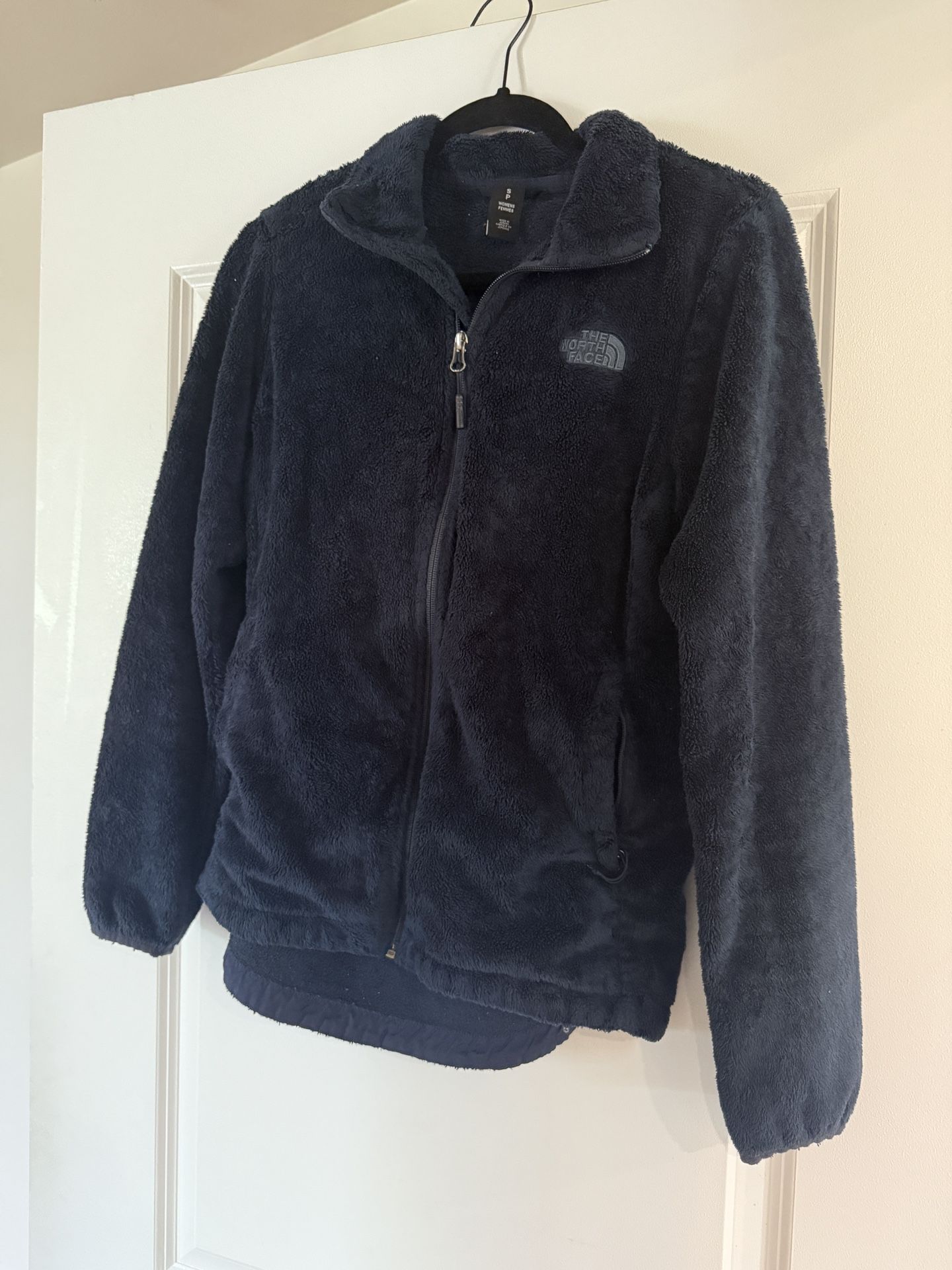 Navy North Face Zip Up Fleece
