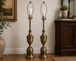 2-Like NEW Vintage SOLID BRASS Lamps