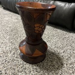 Wood Flower Pot