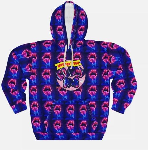 Blow Me Hoodie, Funky Graphic Sweatshirt