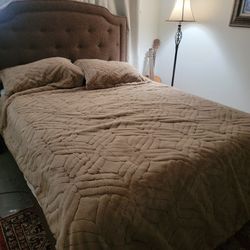Queen Bed Frame and Mattress 