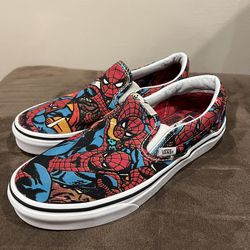 Vans x Marvel Spiderman Slip-On shoes Red/ Blue/ White