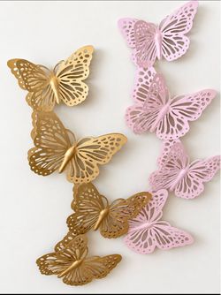 Butterfly metal decor