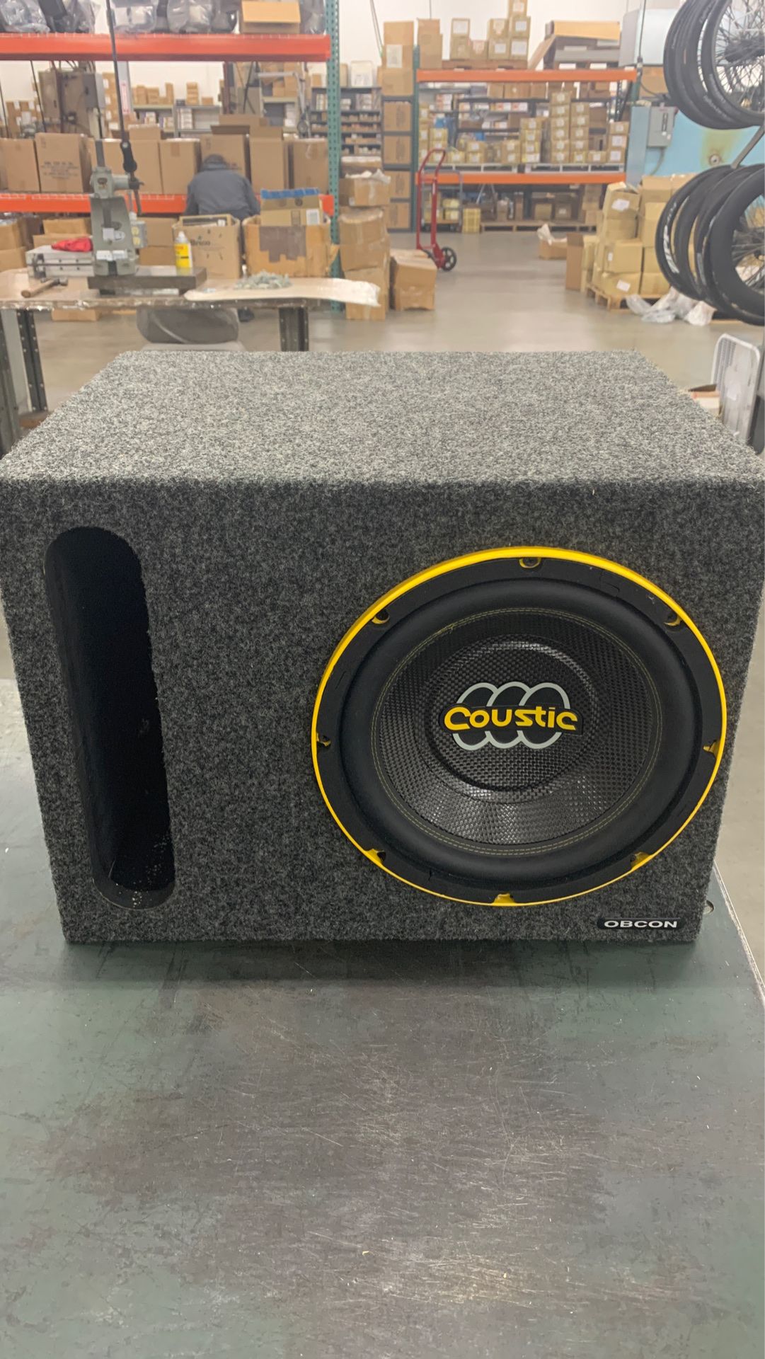 10” obcon subwoofer box almost like new