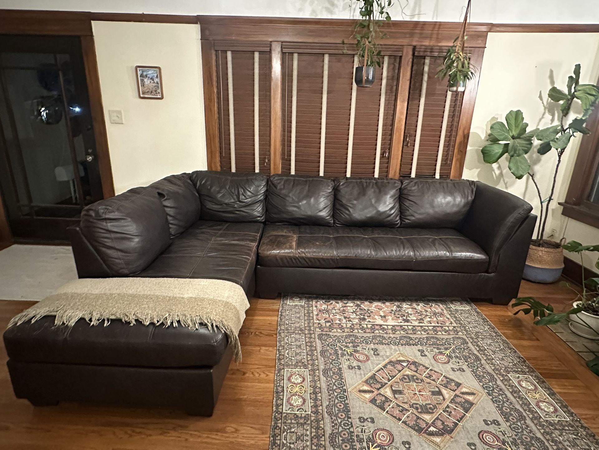 L Shape Leather Couch