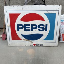 Metal Pepsi Sign 