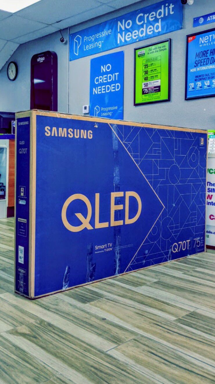 Samsung 75 inch Class - QLED Q70T Series - 4K UHD TV - Smart - LED - with HDR! Brand New in Box! Retails for $2099+Tax !! $50 DOWN / $50 WEEKLY !!