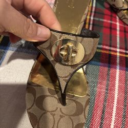 Ladies size 11 coach wedge