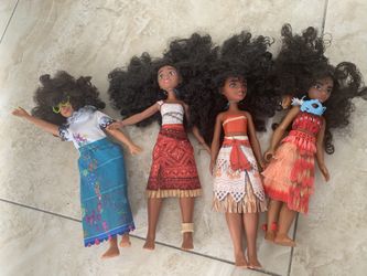 Set of 4 Disney Dolls Disney Barbie pick up Coral Springs 33071