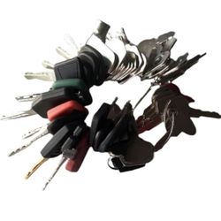 Universal Equipment Keys Set, 41PCS Heavy Construction Equipment Keys, Master Machine Keys Set, Construction Ignition Key Compatible with Excavators, 
