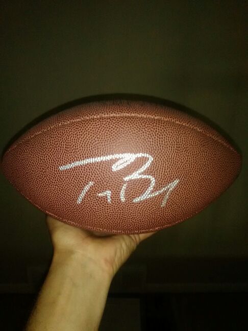 Autographed Tom Brady Football