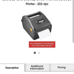 Brand new Zebra ZD421 sealed