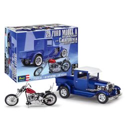 Revell 1929 Ford Model A Hot Rod Pickup with California Street Chopper 