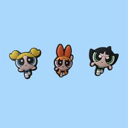 Powerpuff Girls Croc Charms