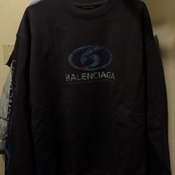 Balenciaga Worn-Out Effect Crewneck Sweatshirt