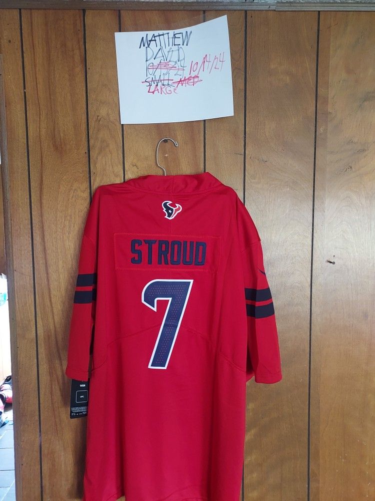 Surprise Sticker With Large Texans Stroud Jersey