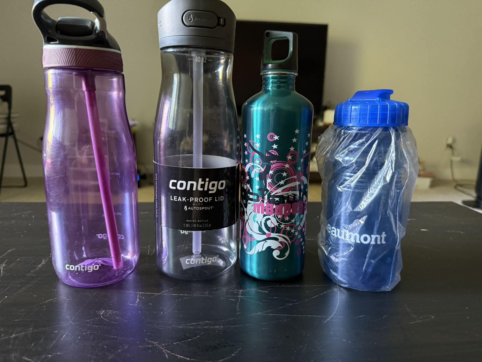 Assorted water Bottles