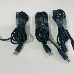 3 USB cables bundle