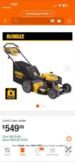 DEWALT 21 in. 196cc E-GOV Engine