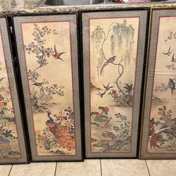 Set Of 4 Asian Lithograph Prints