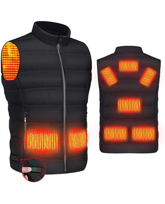 Black Heated Vest XL