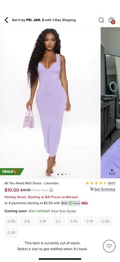 Fashion Nova All You Need MIDI Dress