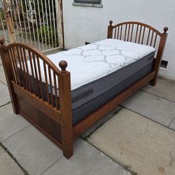 stanley twin bed with mattress