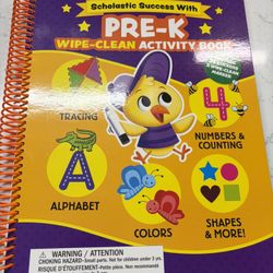 Pre-K Wipe And Clean Activity Book