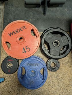 Rubber Coated Olympic Plates