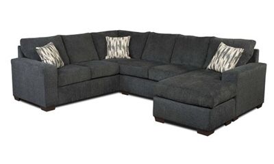Perth Collection: Slate Grey Sectional with Chaise Lounge -($39 Down) NO CREDIT CHECK FINANCING