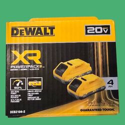 Dewalt 20v XR 4AH Batteries 2-pack 