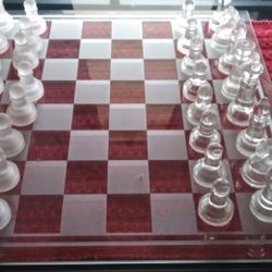 Glass Chess Set