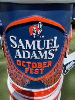 Samuel Adams 35” tall promotional beer stein Sam Adams