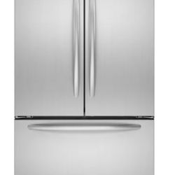 KitchenAid Refrigerator Model KFCS22EVMS8, 21.8 Cubic Foot, Counter-depth French Door, Monochromatic Stainless Steel, Very Good Condition 