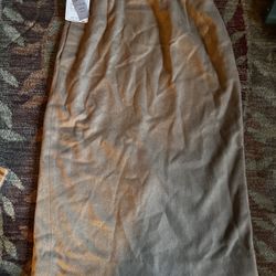 100% Camel Hair Vintage Dress Skirt