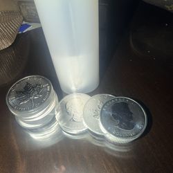 1 oz. Silver Maple Leaf  .999 Fine Silver 