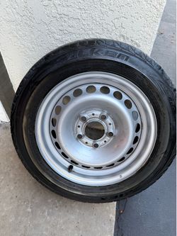 OEM BMW E36 Spare Tire Wheel 205/60R15 Falken Ziex 15” Steel Rim Assembly